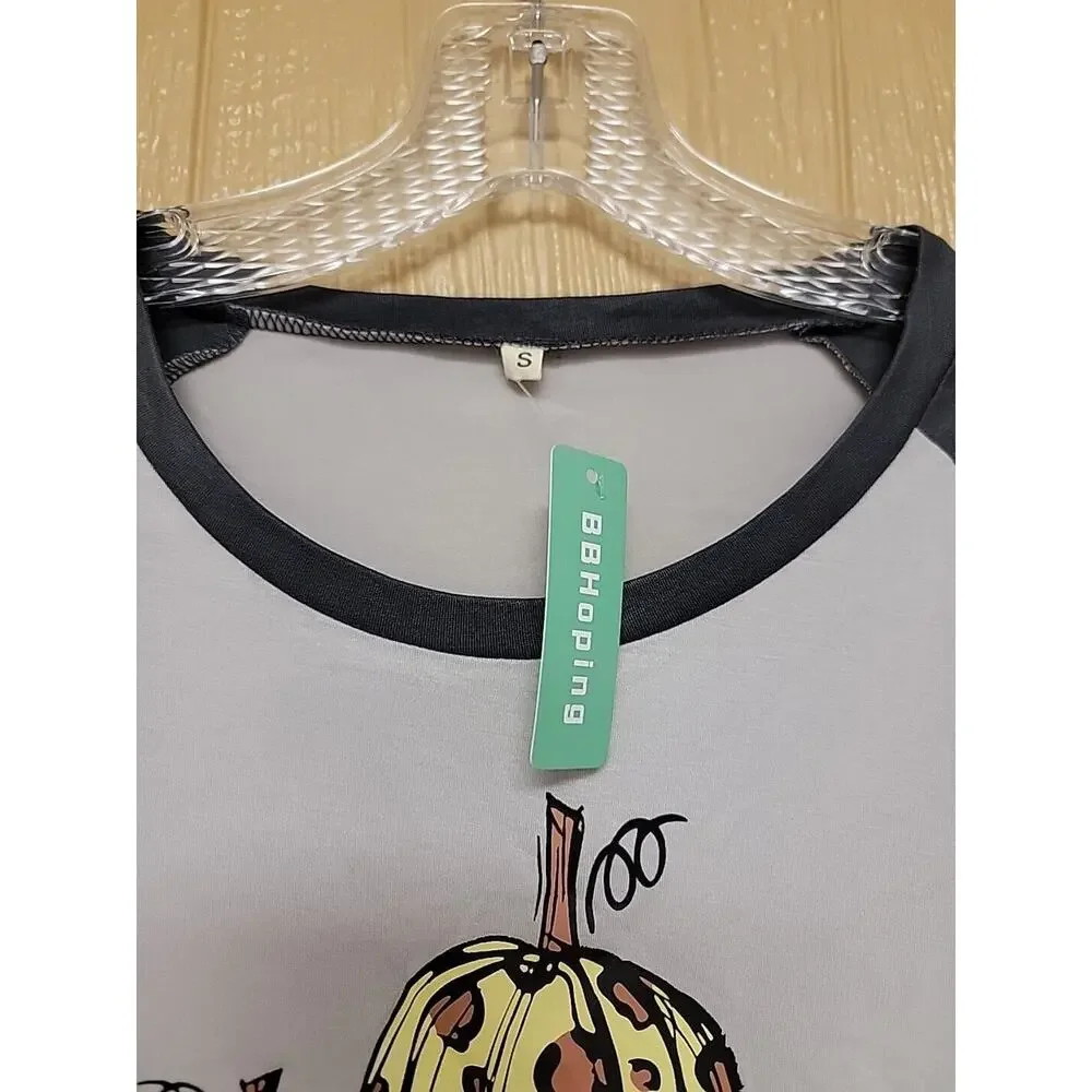 BB Hoping Long Sleeve Maternity Tunic Stretch Top Gray 
